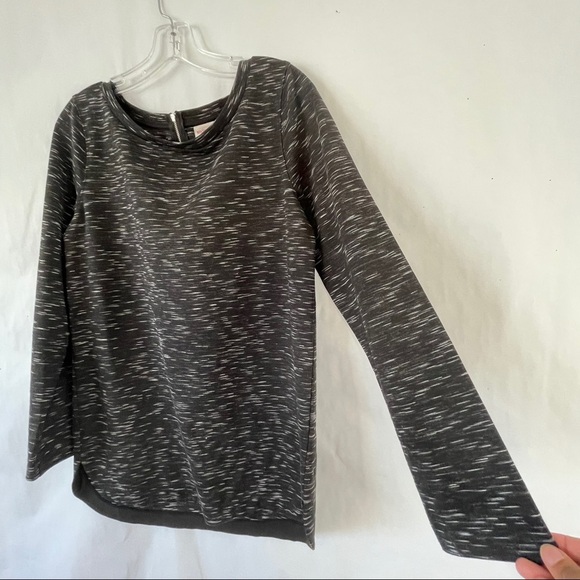 114. Merona crewneck casual tunic marbled gray sz M - Picture 5 of 9